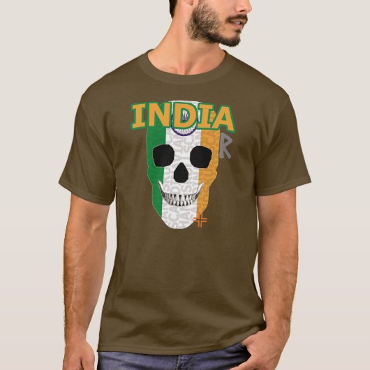 HANDSKULL India t-shirt Basic B2 (Voorkant)