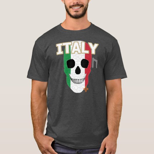 HANDSKULL Italië t-shirt basis B2 (Voorkant)