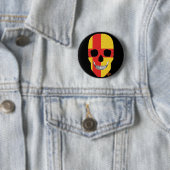 HANDSKULL Kalmar Ronde Badge zwart B2 Button 5,7 Cm (In situ)