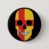 HANDSKULL Kalmar Ronde Badge zwart B2 Ronde Button 5,7 Cm (Voorkant)