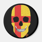 HANDSKULL Kalmar ronde magneet B2 (Voorkant)