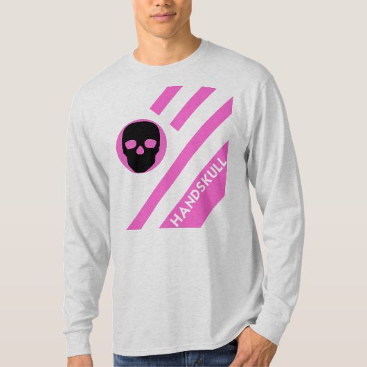 HANDSKULL LIV Bubble Gum Bars T-shirt met lange mo (Voorkant)