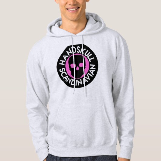 HANDSKULL LIV Bubble Gum Hooded Sweatshirt black (Voorkant)