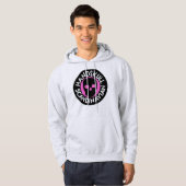 HANDSKULL LIV Bubble Gum Hooded Sweatshirt black (Voorkant volledig)