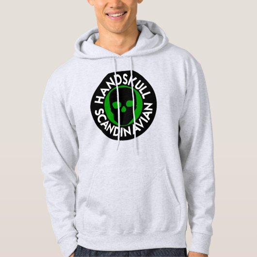 HANDSKULL LIV Forest Green Hooded Sweatshirt blauw (Voorkant)