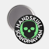 HANDSKULL LIV Harlekijn ronde magneet P3 (Voorkant / Achterkant)