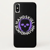 HANDSKULL LIV Violet hoesje iPhone X P3 (Achterkant)