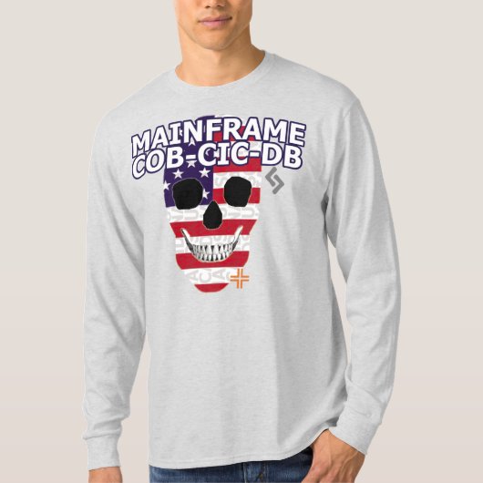HANDSKULL Mainframe Long-hoes T-Shirt B2 (Voorkant)