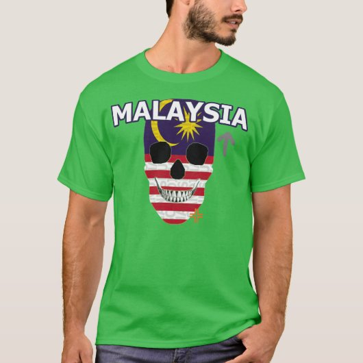 HANDSKULL Maleisië t-shirt Basic B2 (Voorkant)