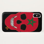 HANDSKULL Marokko hoesje iPhone X B2 (Achterkant (horizontaal))