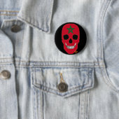 HANDSKULL Marokko Ronde Badge zwart B2 Button 5,7 Cm (In situ)