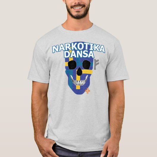 HANDSKULL Narkotika Dansa t-shirt basis B2 (Voorkant)