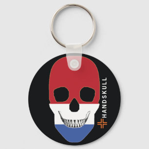 HANDSKULL Nederland, Happy skull, Nederlandse vlag Sleutelhanger
