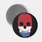 HANDSKULL Nederland ronde magneet B2 (Voorkant / Achterkant)