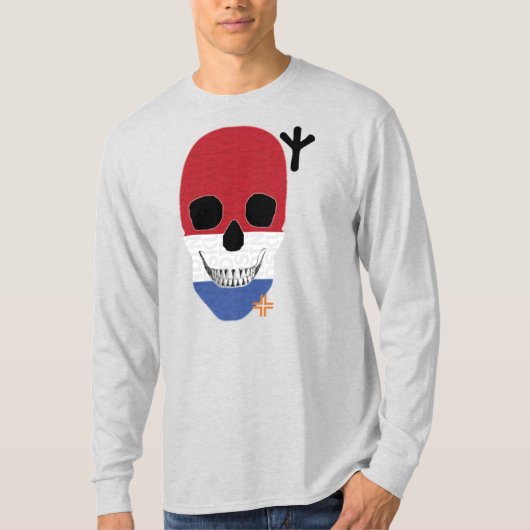 HANDSKULL Netherlands Long Sleeve T-Shirt B2 (Voorkant)