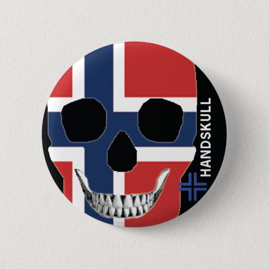 HANDSKULL Noorwegen - Button (Voorkant)