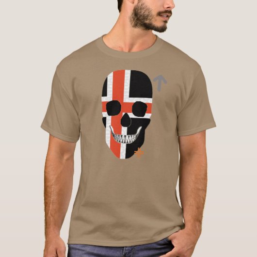 HANDSKULL Nordic Cross T-shirt basic B2 (Voorkant)