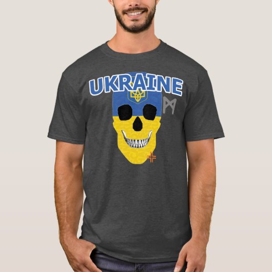 HANDSKULL Oekraïne t-shirt Basic B2 (Voorkant)