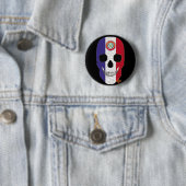 HANDSKULL Paraguay Ronde Badge zwart B2 Button 5,7 Cm (In situ)