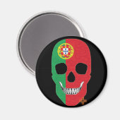 HANDSKULL Portugal ronde magneet B2 (Voorkant / Achterkant)