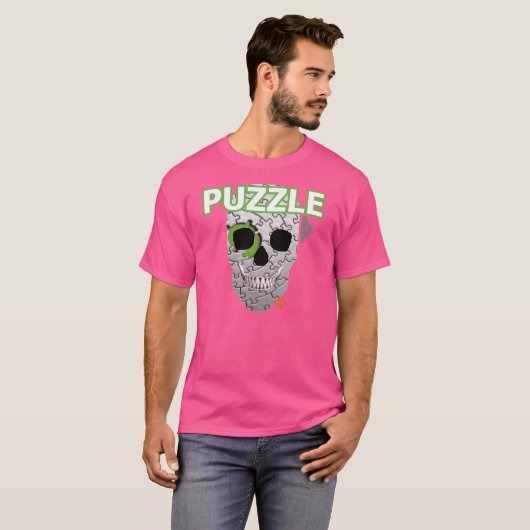 HANDSKULL Puzzle T-shirt Basic B2 (Voorkant volledig)