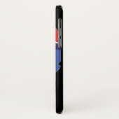 HANDSKULL Rebel Blauw hoesje iPhone X B2 (Achterkant/links)