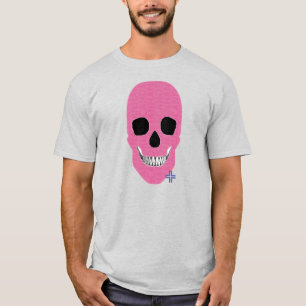 HANDSKULL Rebel Pink t shirt Basic B2