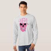 HANDSKULL Rebelroze lange T-shirt B2 (Voorkant volledig)