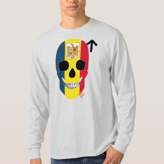 HANDSKULL Roemenië Long Sleeve T-Shirt B2 (Voorkant)