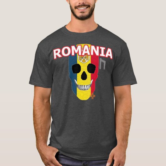 HANDSKULL Roemenië t-shirt Basic B2 (Voorkant)