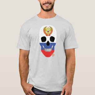 HANDSKULL Russisch t-shirt Basic B2