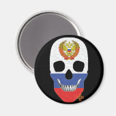 HANDSKULL Russische ronde magneet B2 (Voorkant / Achterkant)