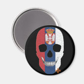 HANDSKULL Servië ronde magneet B2 (Voorkant / Achterkant)
