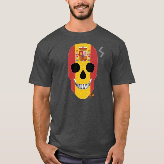 HANDSKULL Spanje t-shirtbasis B2 T-shirt (Voorkant)