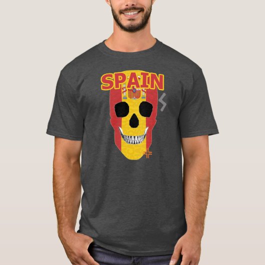 HANDSKULL Spanje t-shirtbasis B2 T-shirt (Voorkant)