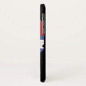 HANDSKULL Svart Kors hoesje iPhone X B2 (Achterkant/links)