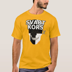 HANDSKULL Svart Kors t-shirt basis B2