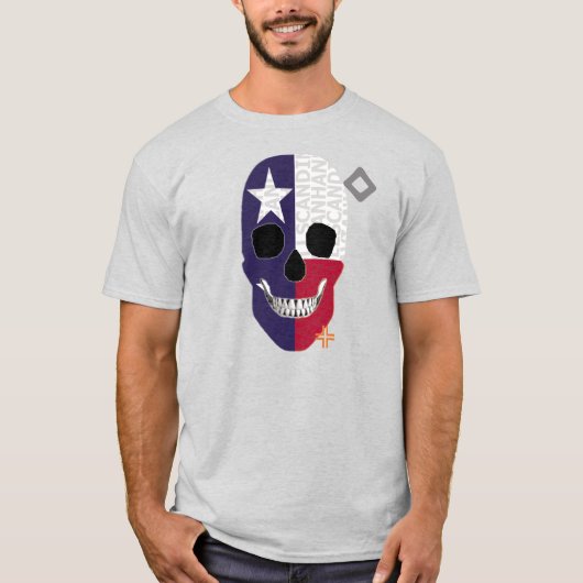 HANDSKULL Texas t-shirt Basic B2 (Voorkant)