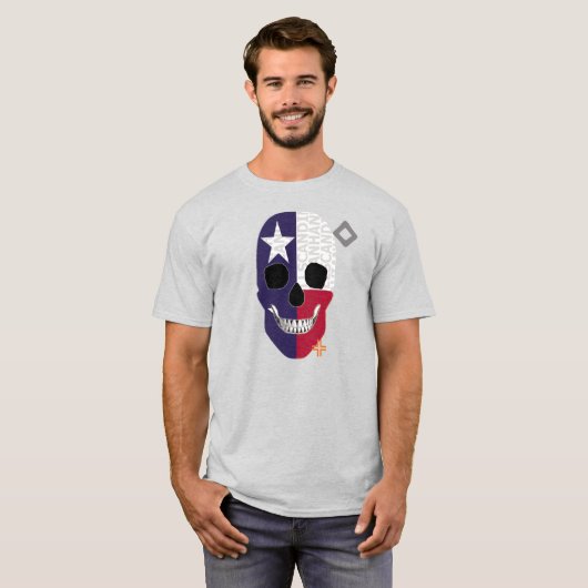 HANDSKULL Texas t-shirt Basic B2 (Voorkant volledig)