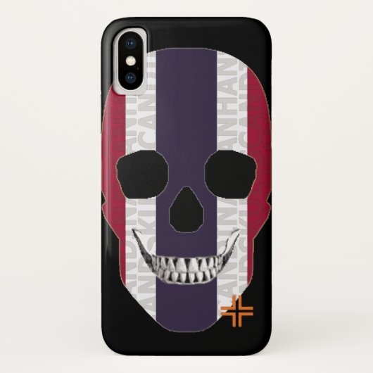 HANDSKULL Thailand hoesje iPhone X B2 (Achterkant)