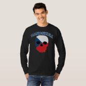 HANDSKULL Tsjechoslowakije - Lange basishoes T-shirt (Voorkant volledig)