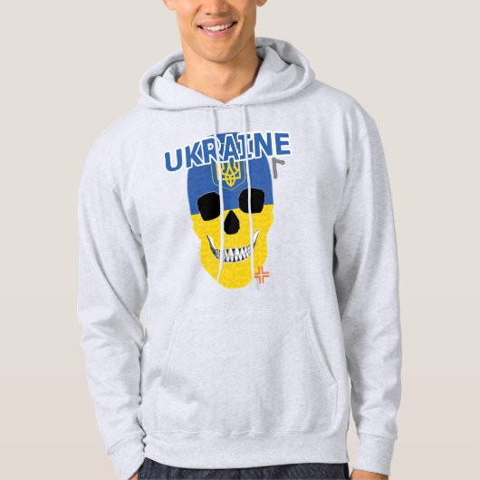HANDSKULL Ukraine Hooded Sweatshirt B2 (Voorkant)