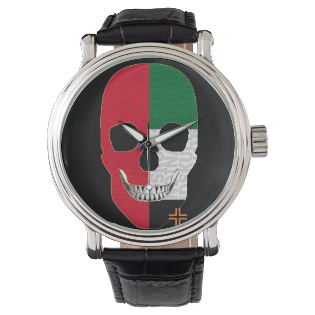 HANDSKULL United Arab Emirates horloge mannen leer (Voorkant)