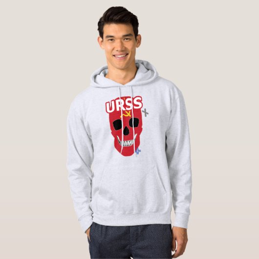 HANDSKULL URSS Hooded Sweatshirt B2 (Voorkant volledig)