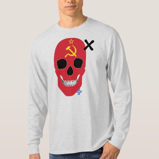 HANDSKULL URSS Lange hoes T-Shirt B2 (Voorkant)