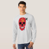 HANDSKULL URSS Lange hoes T-Shirt B2 (Voorkant volledig)