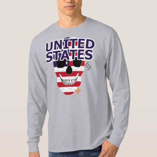 HANDSKULL USA Long Sleeve T-Shirt B2 (Voorkant)
