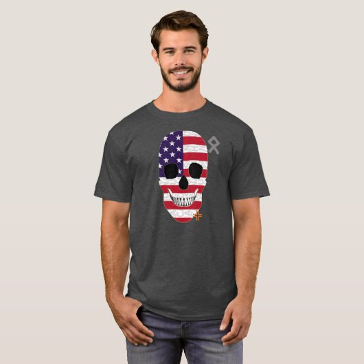 HANDSKULL USA t-shirt Basic B2 (Voorkant volledig)