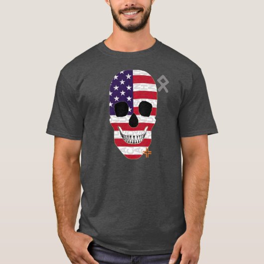 HANDSKULL USA t-shirt Basic B2 (Voorkant)