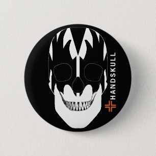 HANDSKULL Vampire, Happy skull, Vampire vlag Ronde Button 5,7 Cm